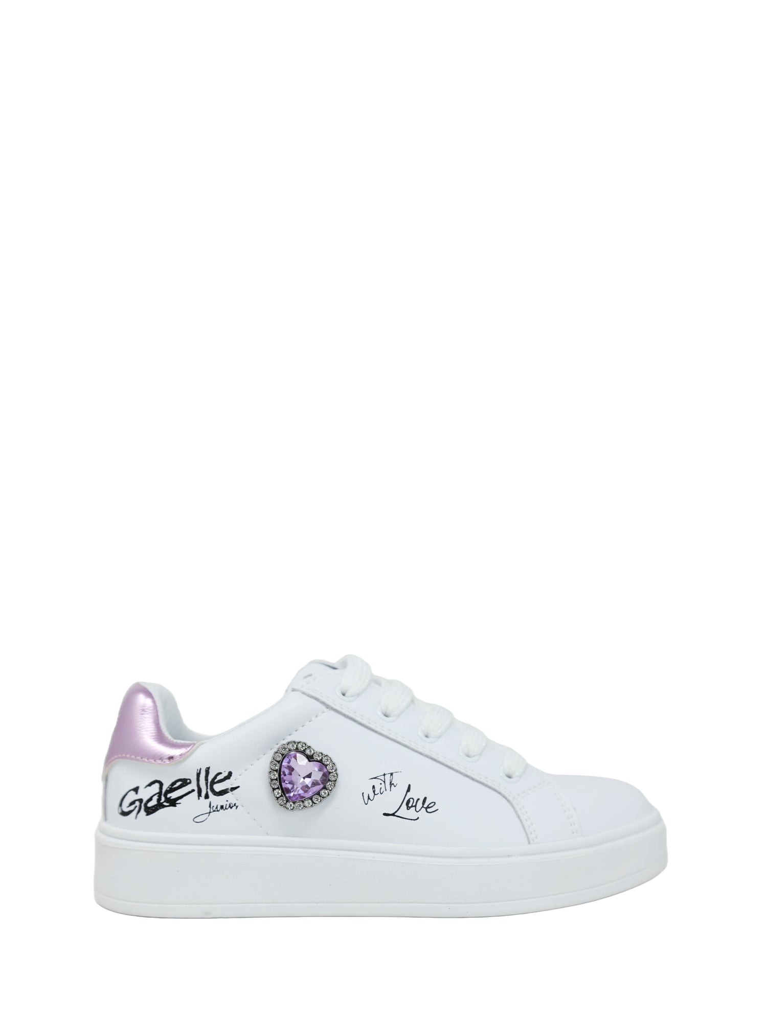 Sneakers Bianco Viola Gaelle Paris