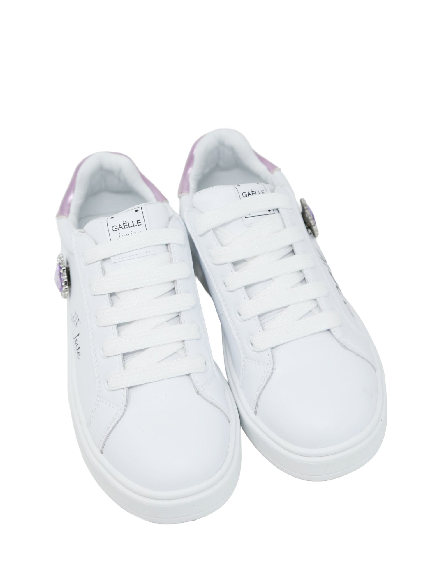 Sneakers Bianco Viola Gaelle Paris