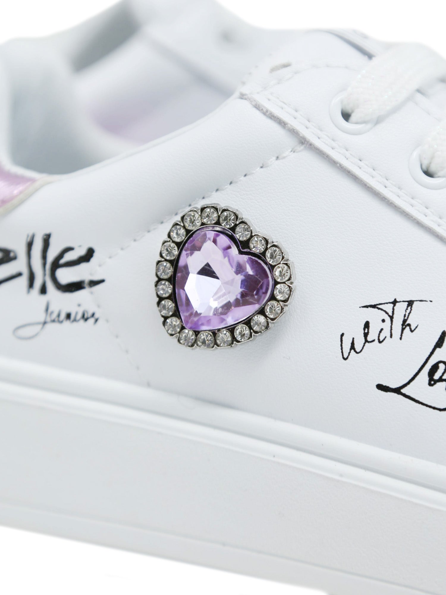 Sneakers Bianco Viola Gaelle Paris