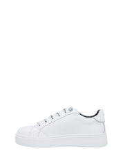 Sneakers Bianco Argento Gaelle Paris