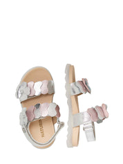 Sandali con strappi Argentato Naturino