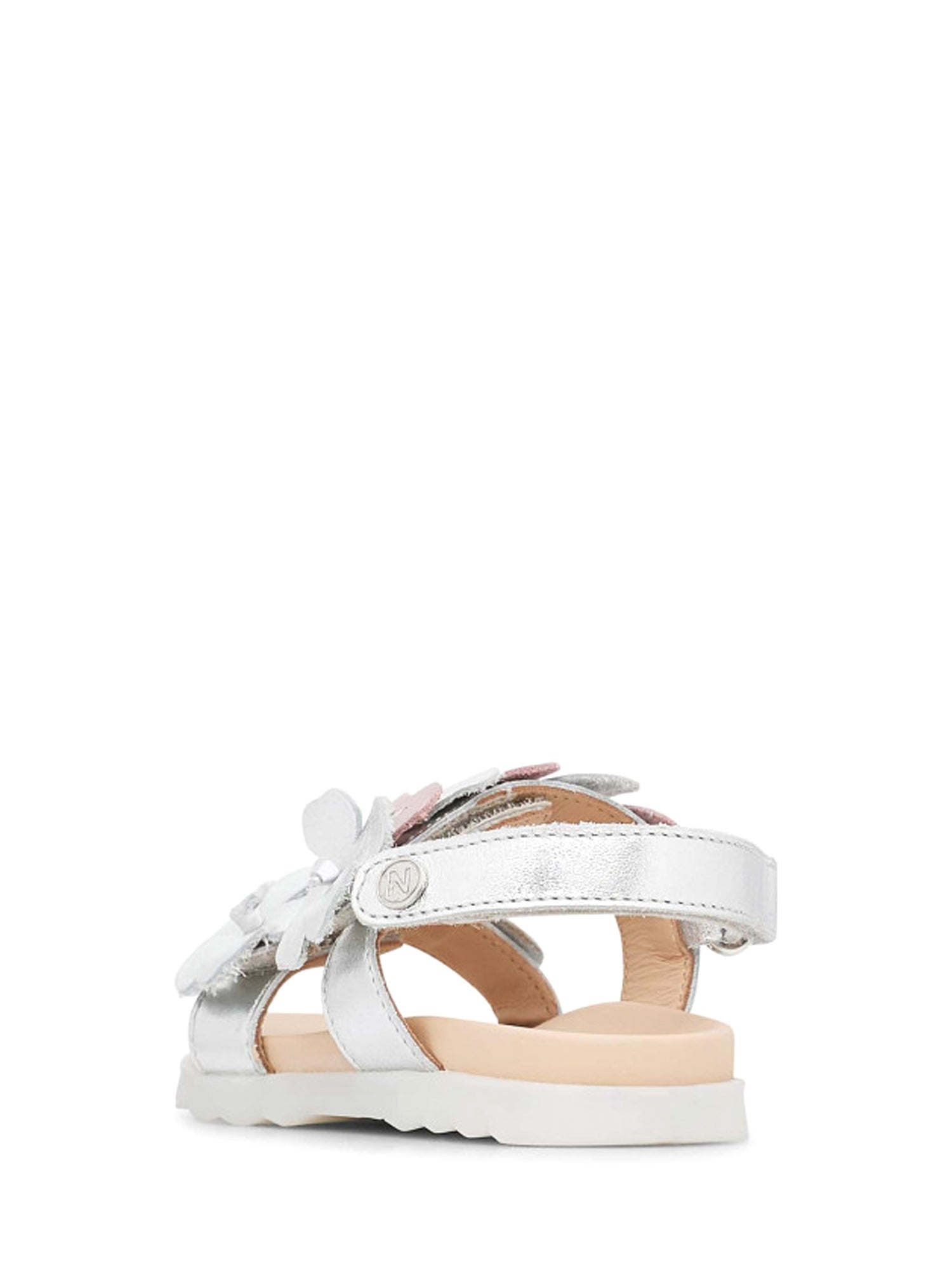 Sandali con strappi Argentato Naturino