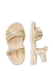 Sandali con strappi Dorato Naturino