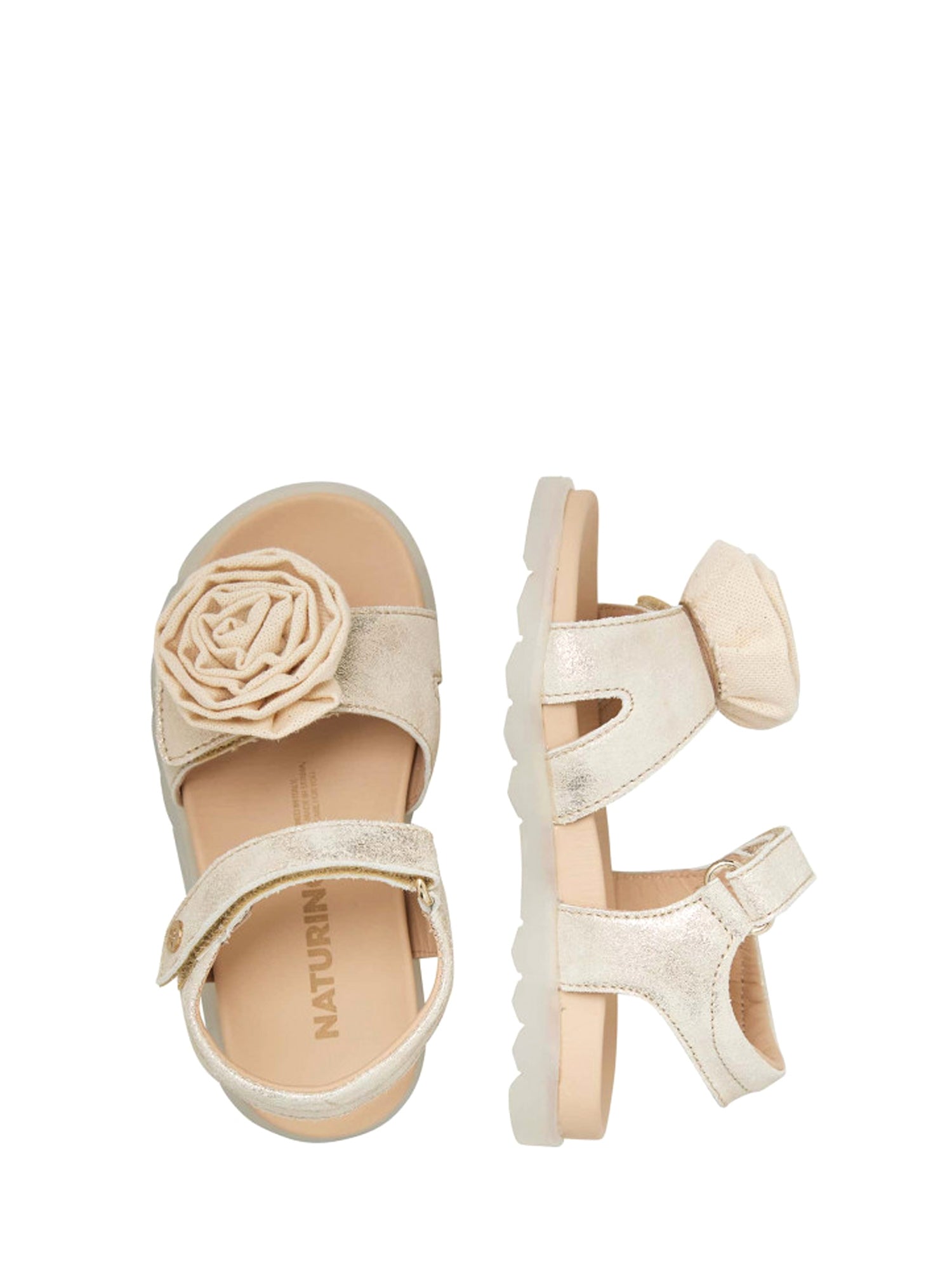 Sandali con strappi Dorato Naturino