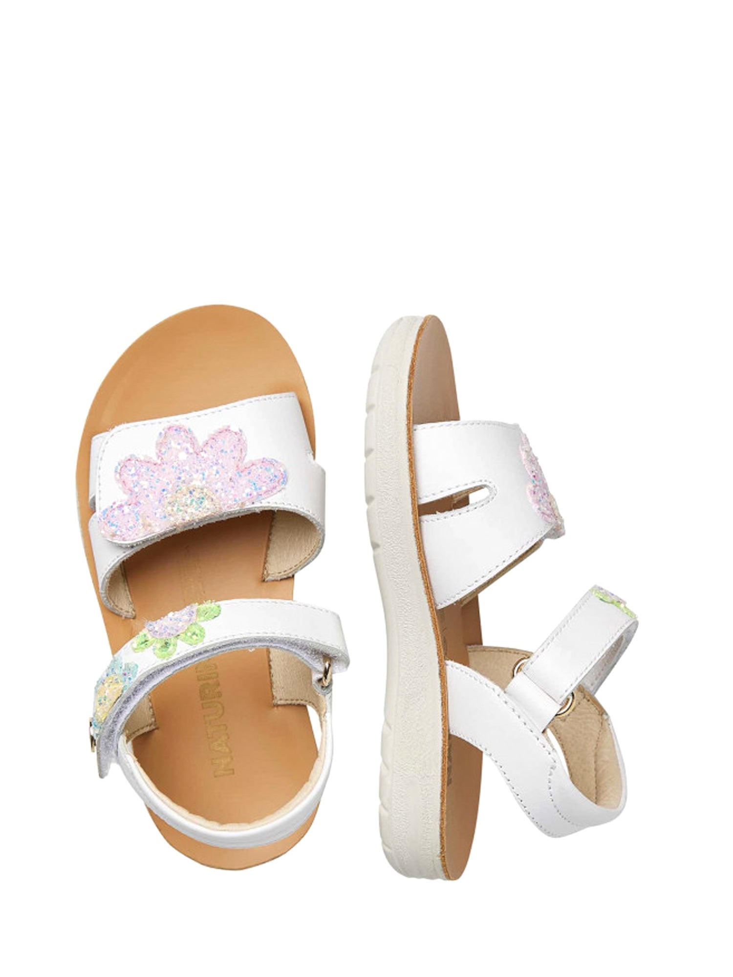 Sandali con strappi Bianco Naturino