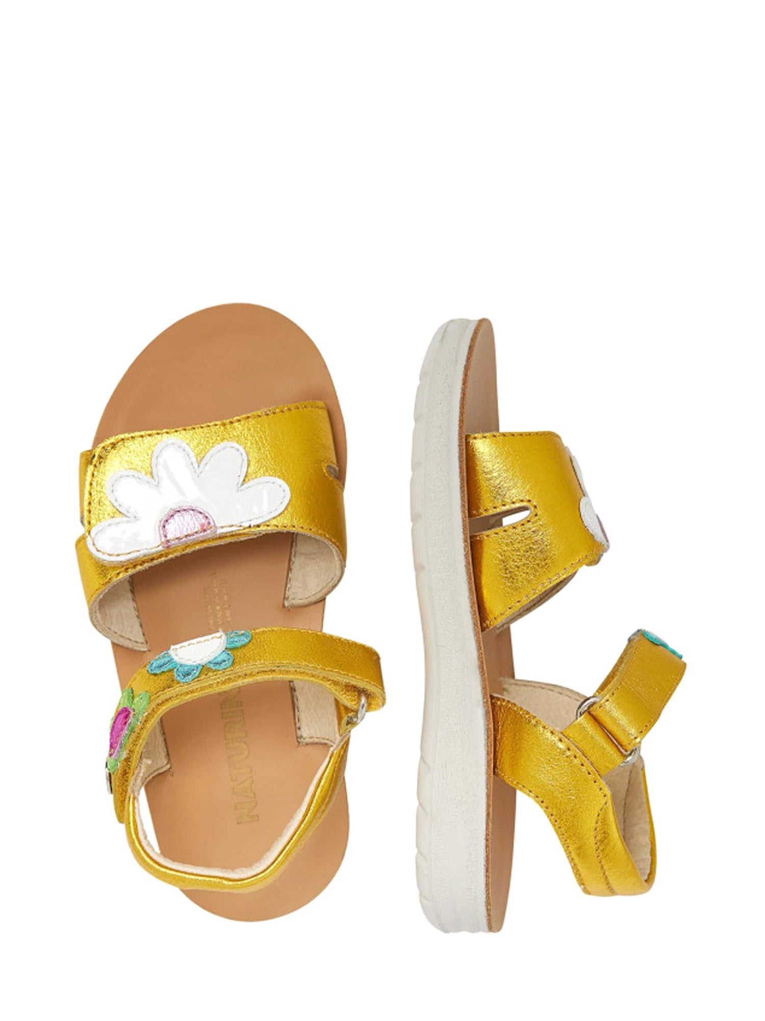 Sandali con strappi Giallo Naturino