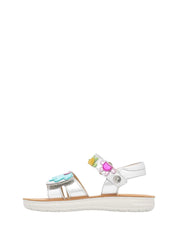 Sandali con strappi Argentato Naturino