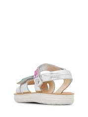 Sandali con strappi Argentato Naturino