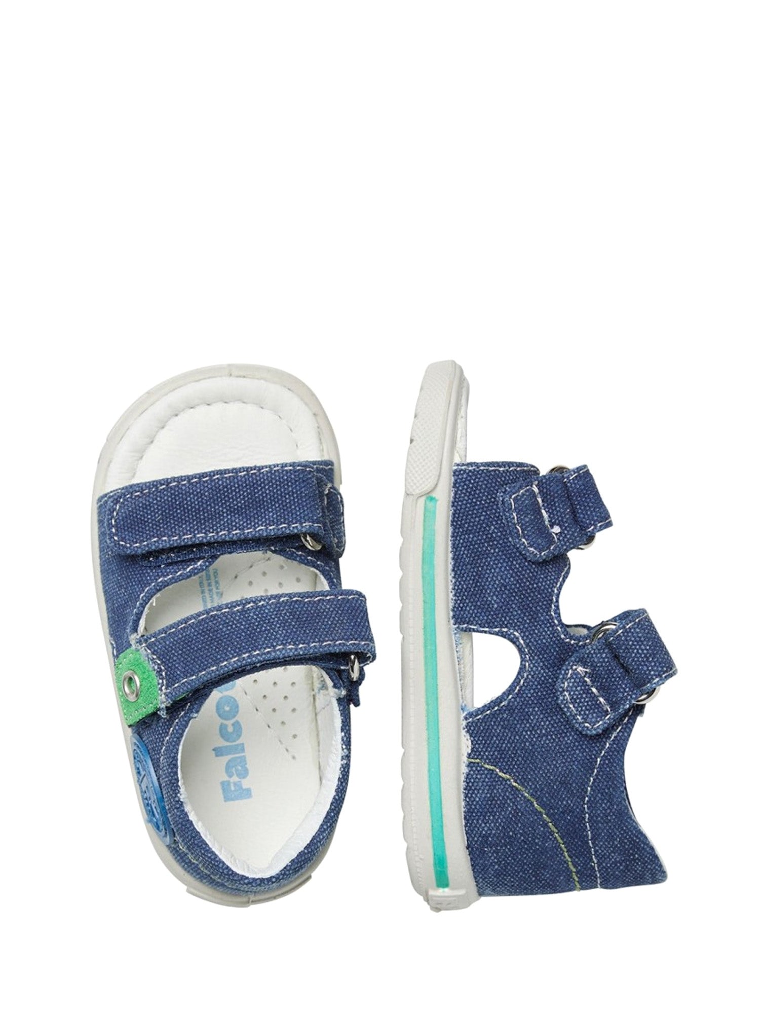 Sandali con strappi Blu Chiaro Falcotto