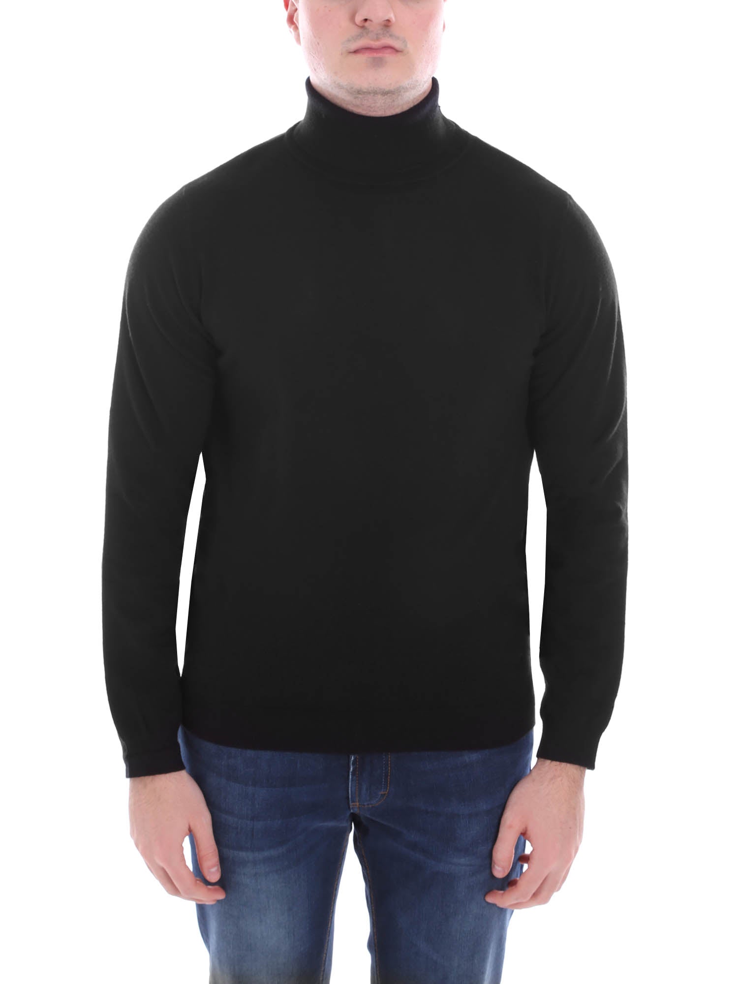 Maglie a collo alto Nero Borgoni Milano