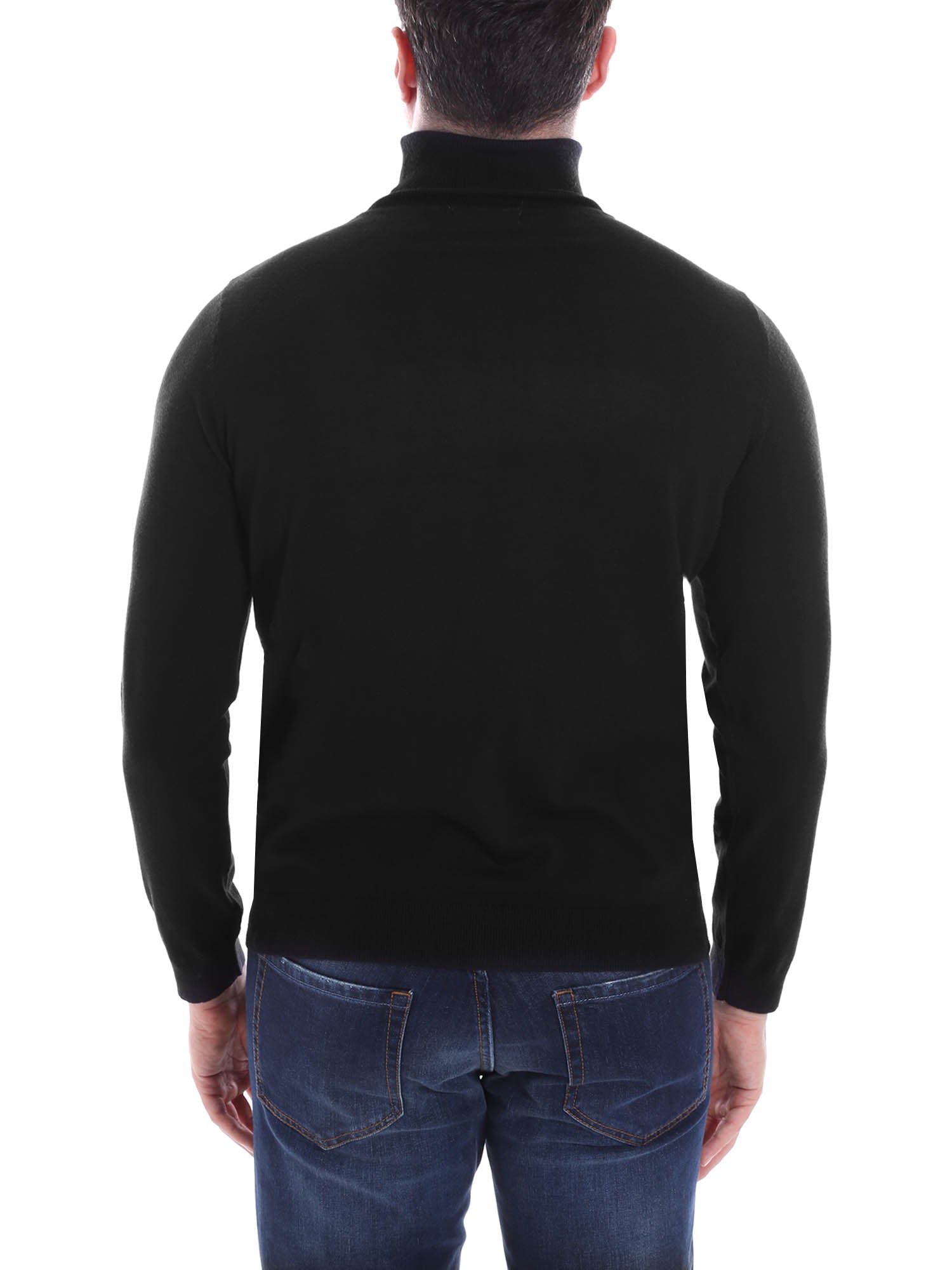 Maglie a collo alto Nero Borgoni Milano