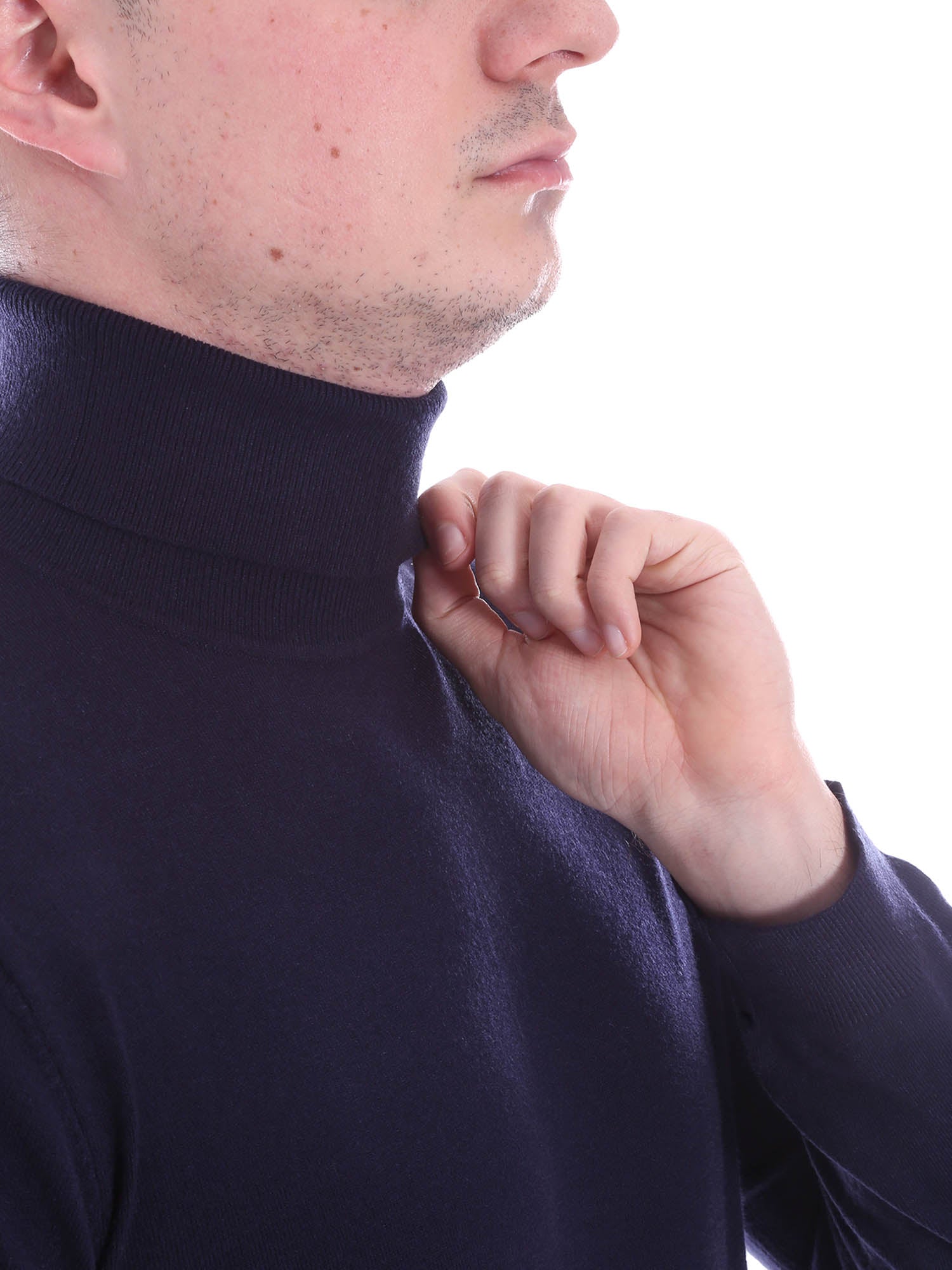 Maglie a collo alto Blu Borgoni Milano