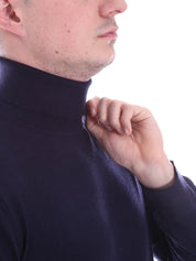 Maglie a collo alto Blu Borgoni Milano