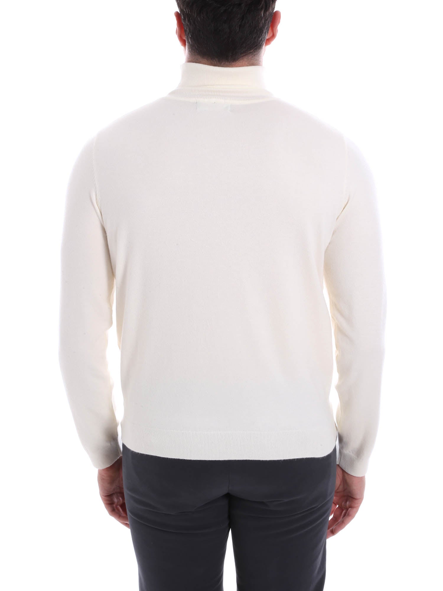 Maglie a collo alto Avorio Borgoni Milano