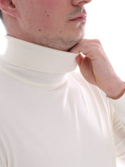 Maglie a collo alto Avorio Borgoni Milano