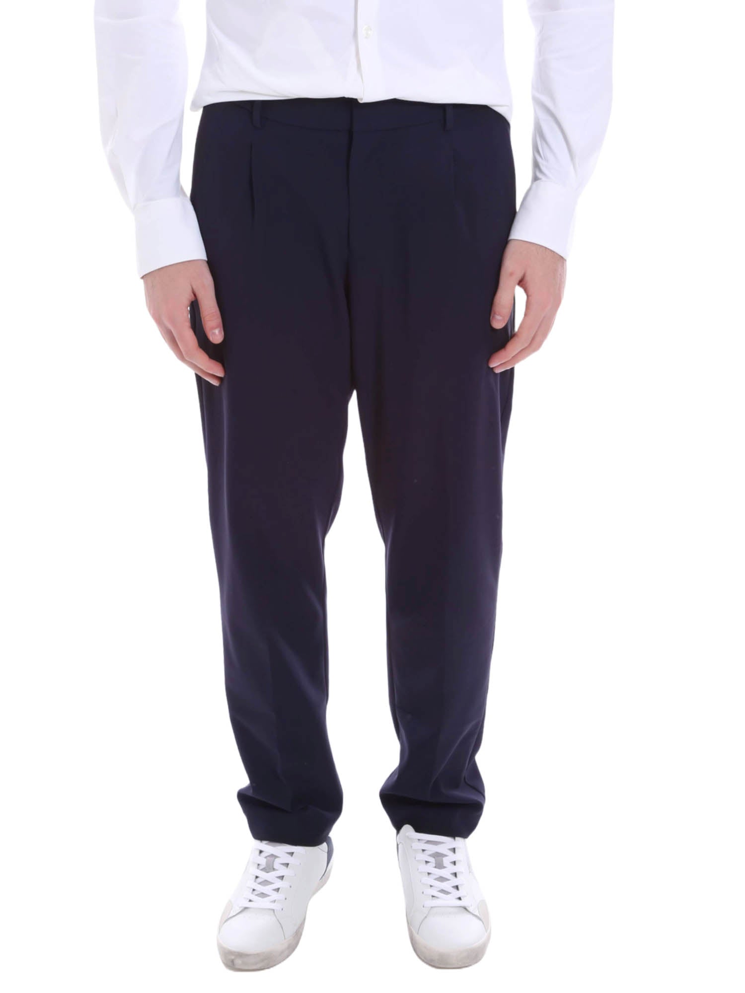 Pantaloni Blu Borgoni Milano