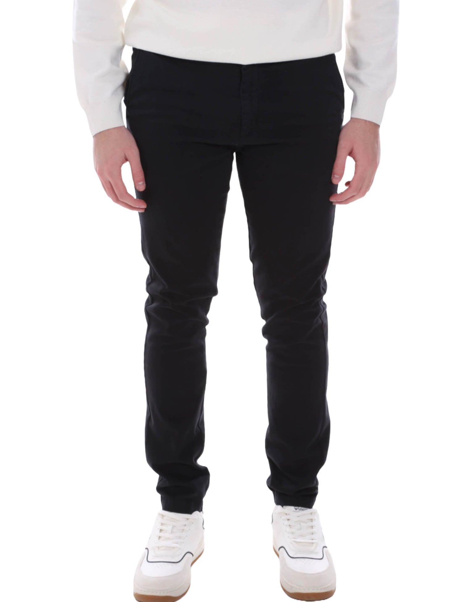 Pantaloni Nero Borgoni Milano