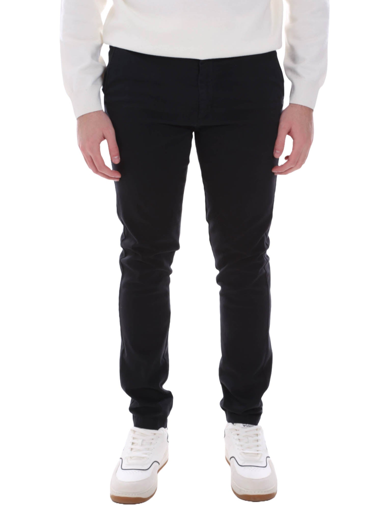 Pantaloni Nero Borgoni Milano