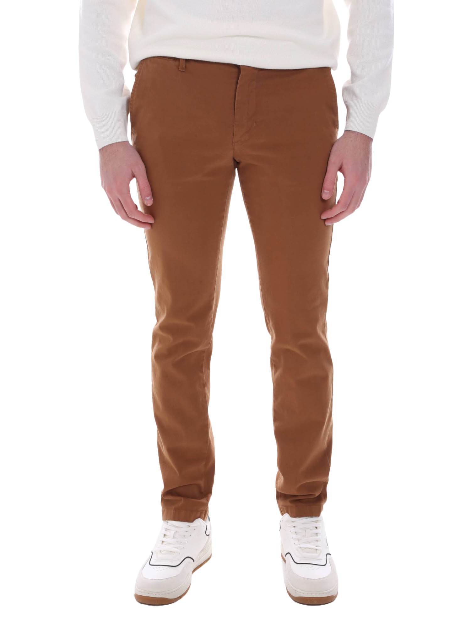 Pantaloni Marrone Borgoni Milano