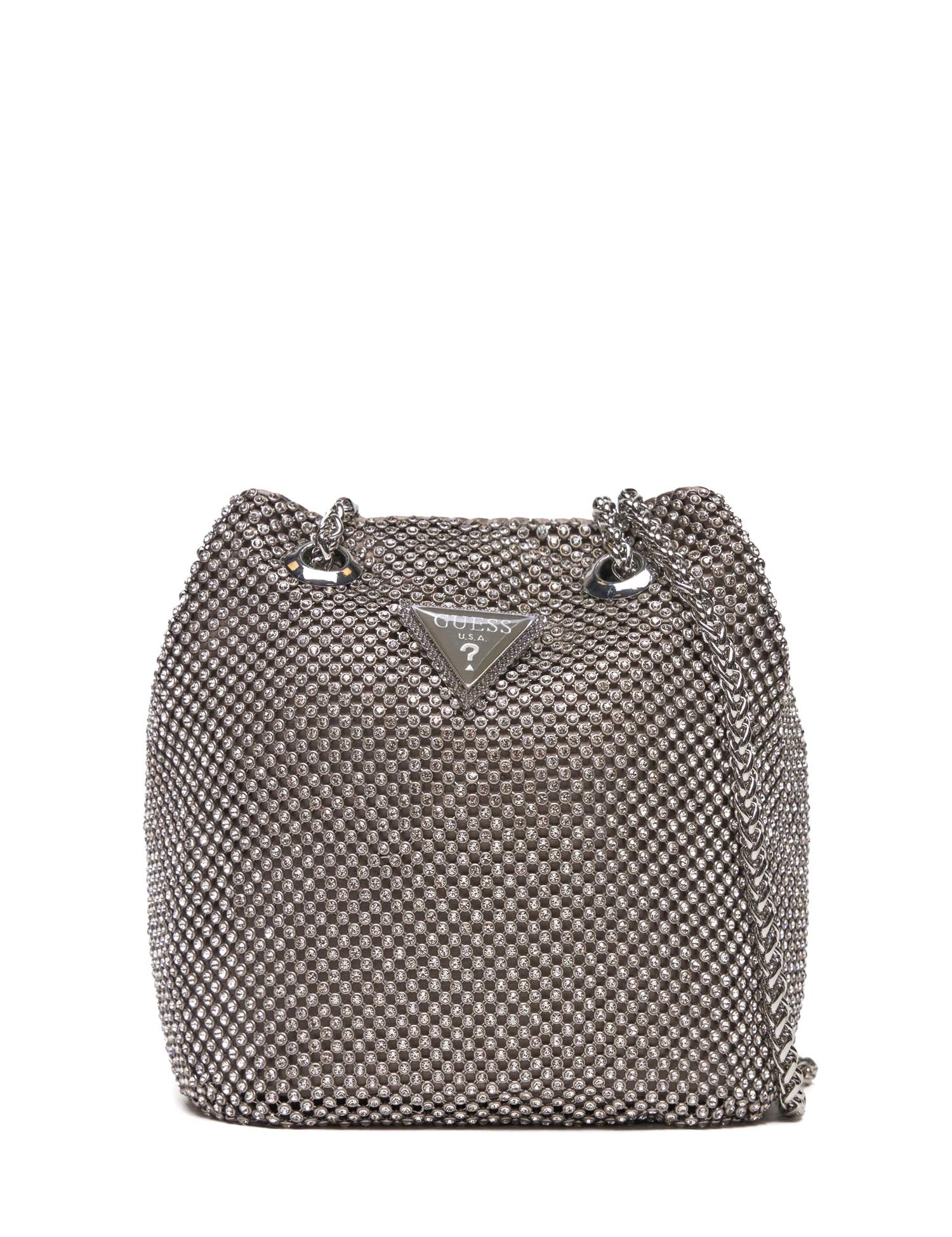 Tracolla Argentato Guess