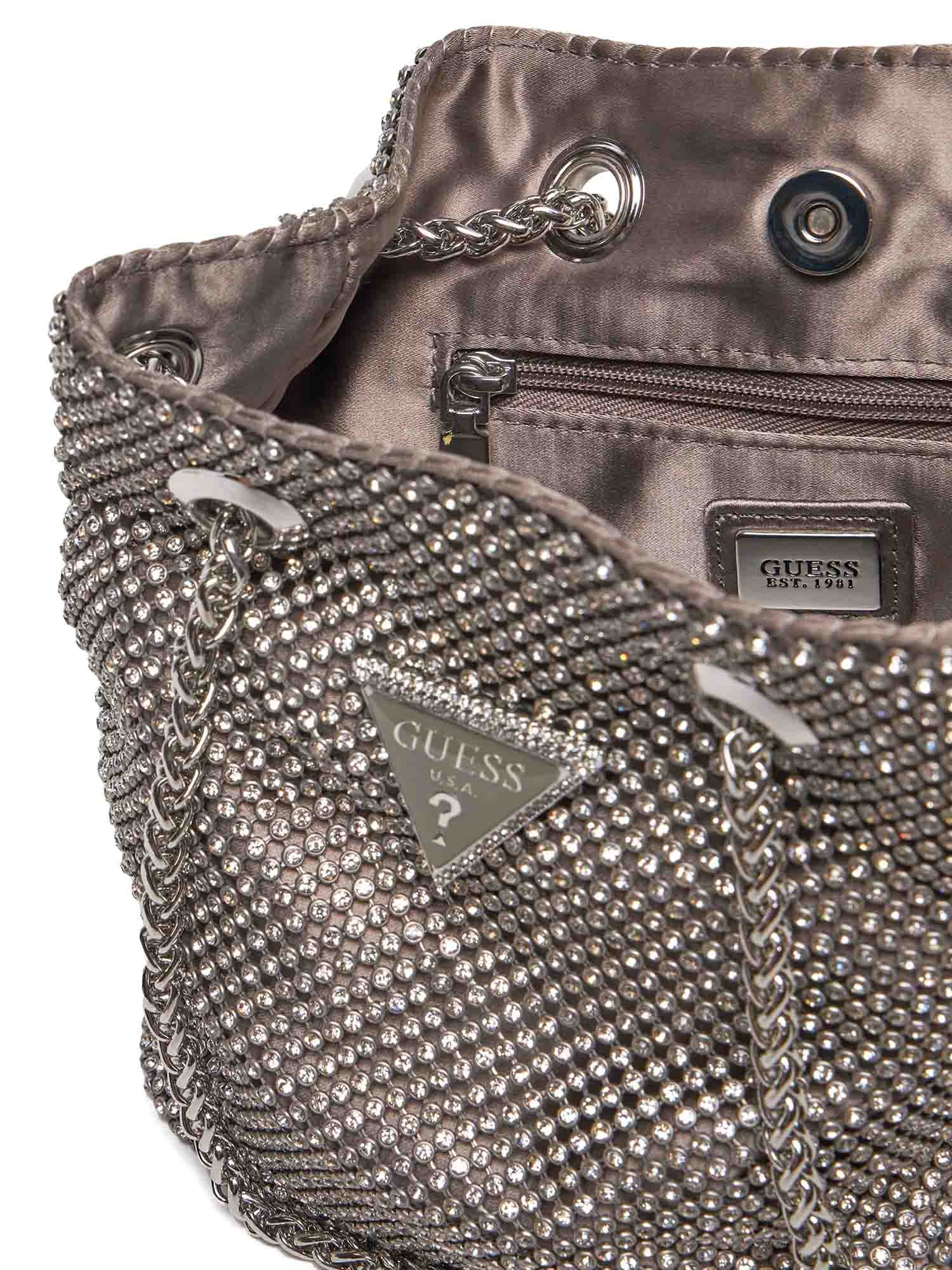 Tracolla Argentato Guess