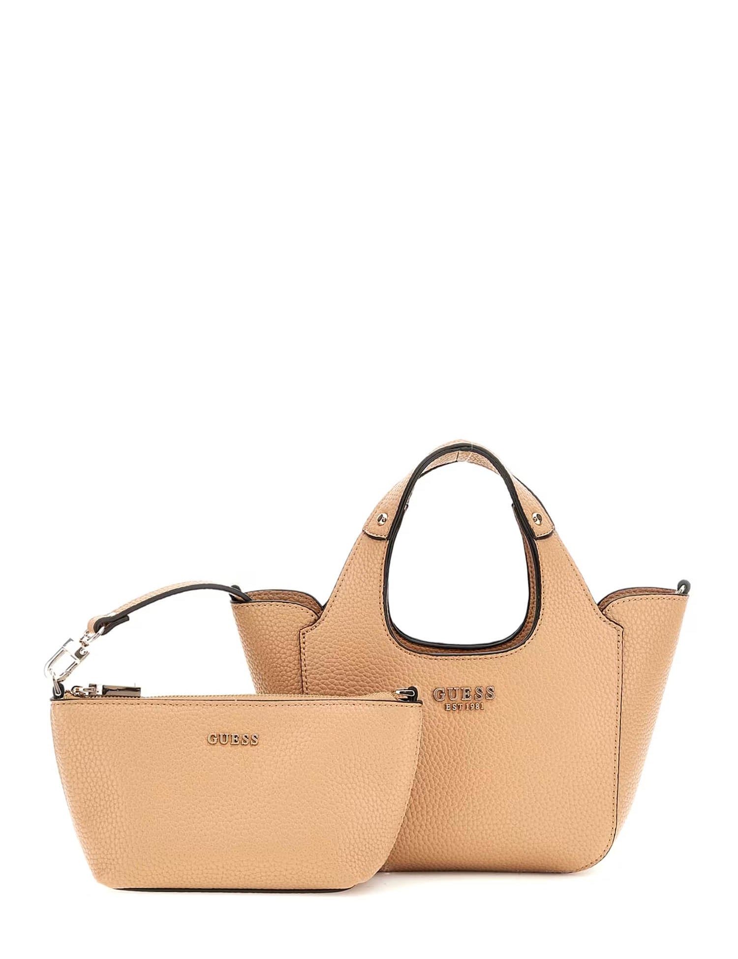 Borse a mano Cammello Guess