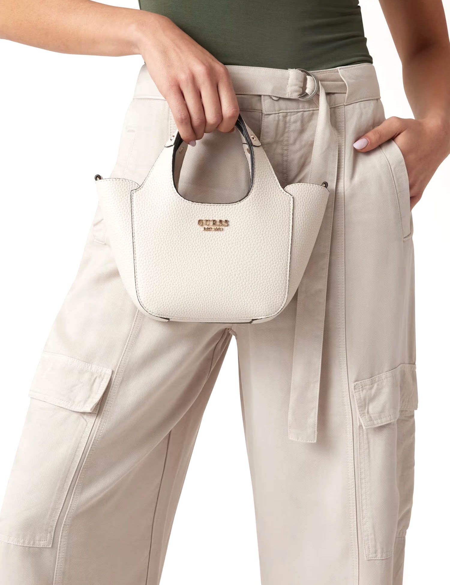 Borse a mano Bianco Guess