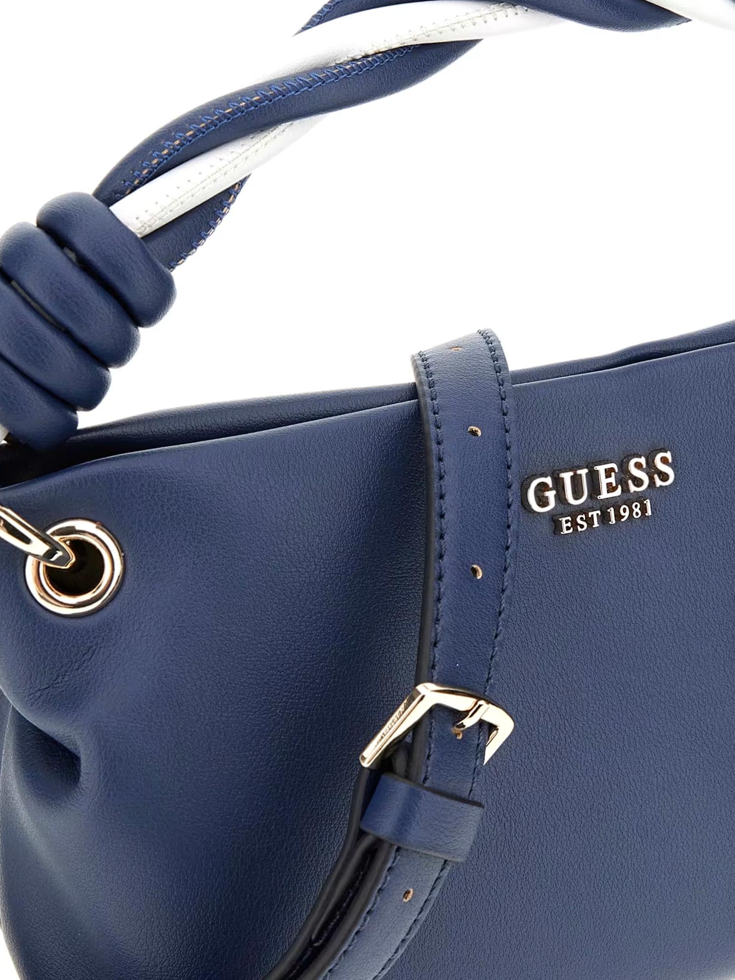 Tracolla Blu Guess