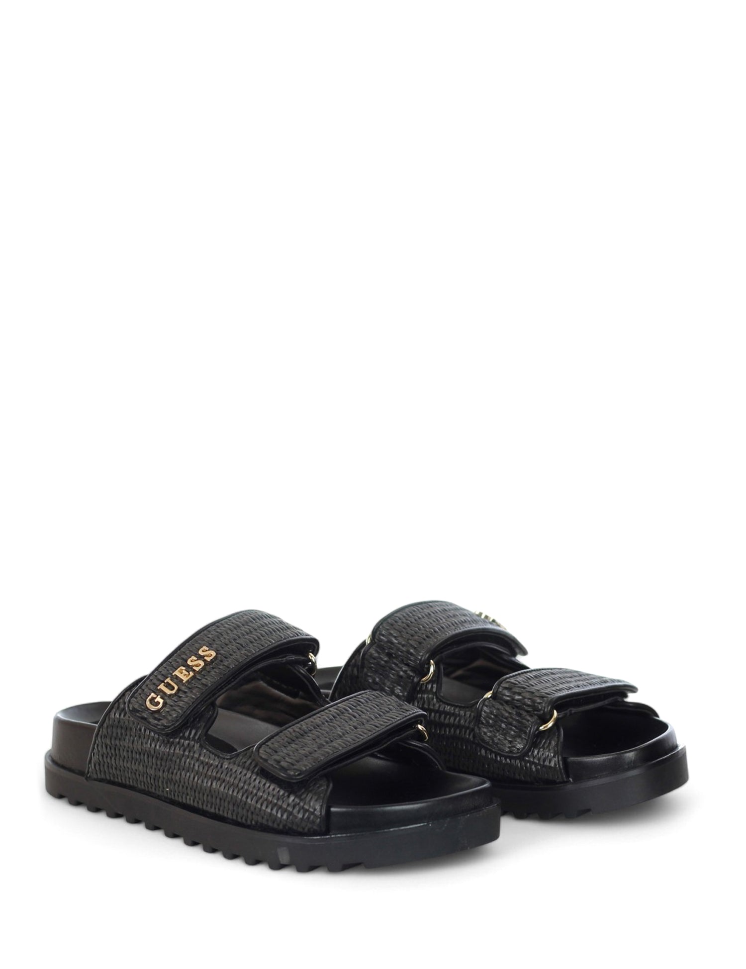 Sandali con strappi Nero Guess