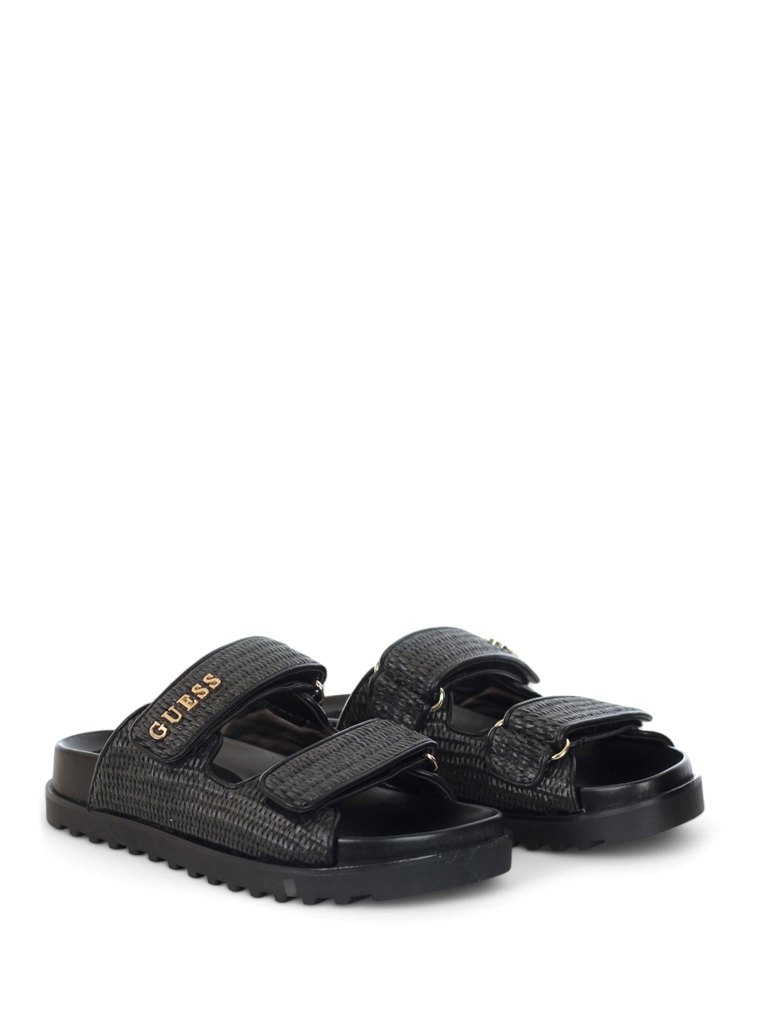 Sandali con strappi Nero Guess