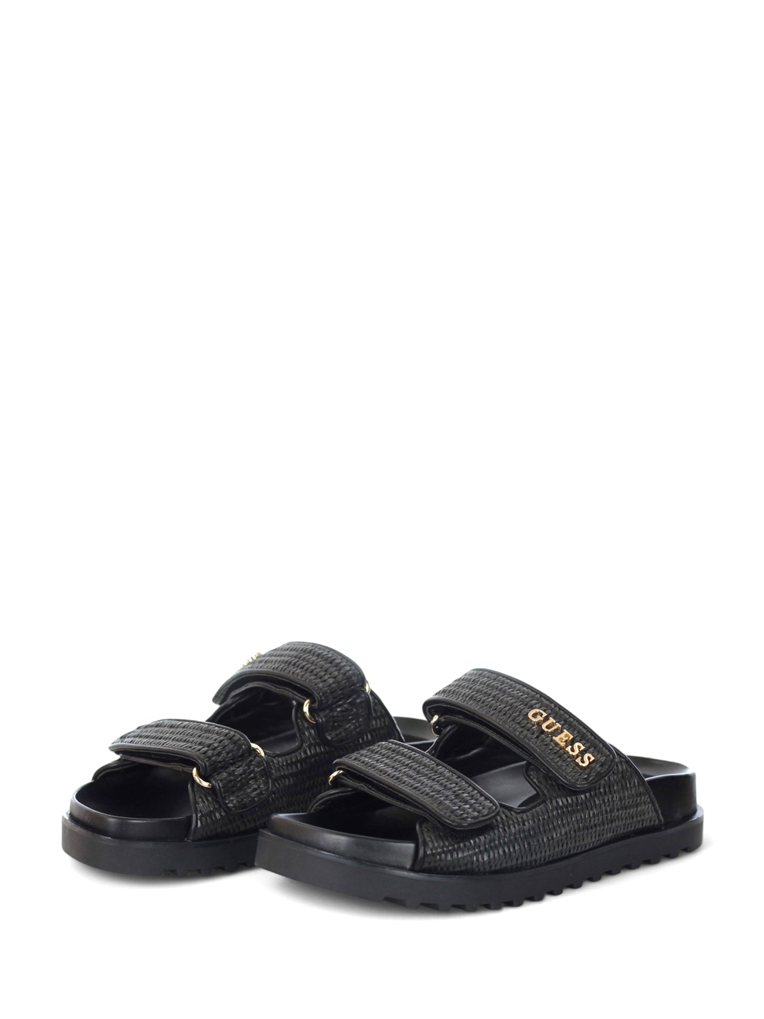 Sandali con strappi Nero Guess