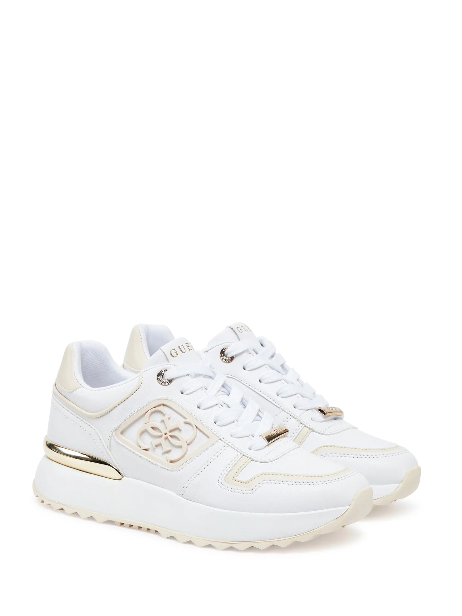 Sneakers Bianco Beige Guess