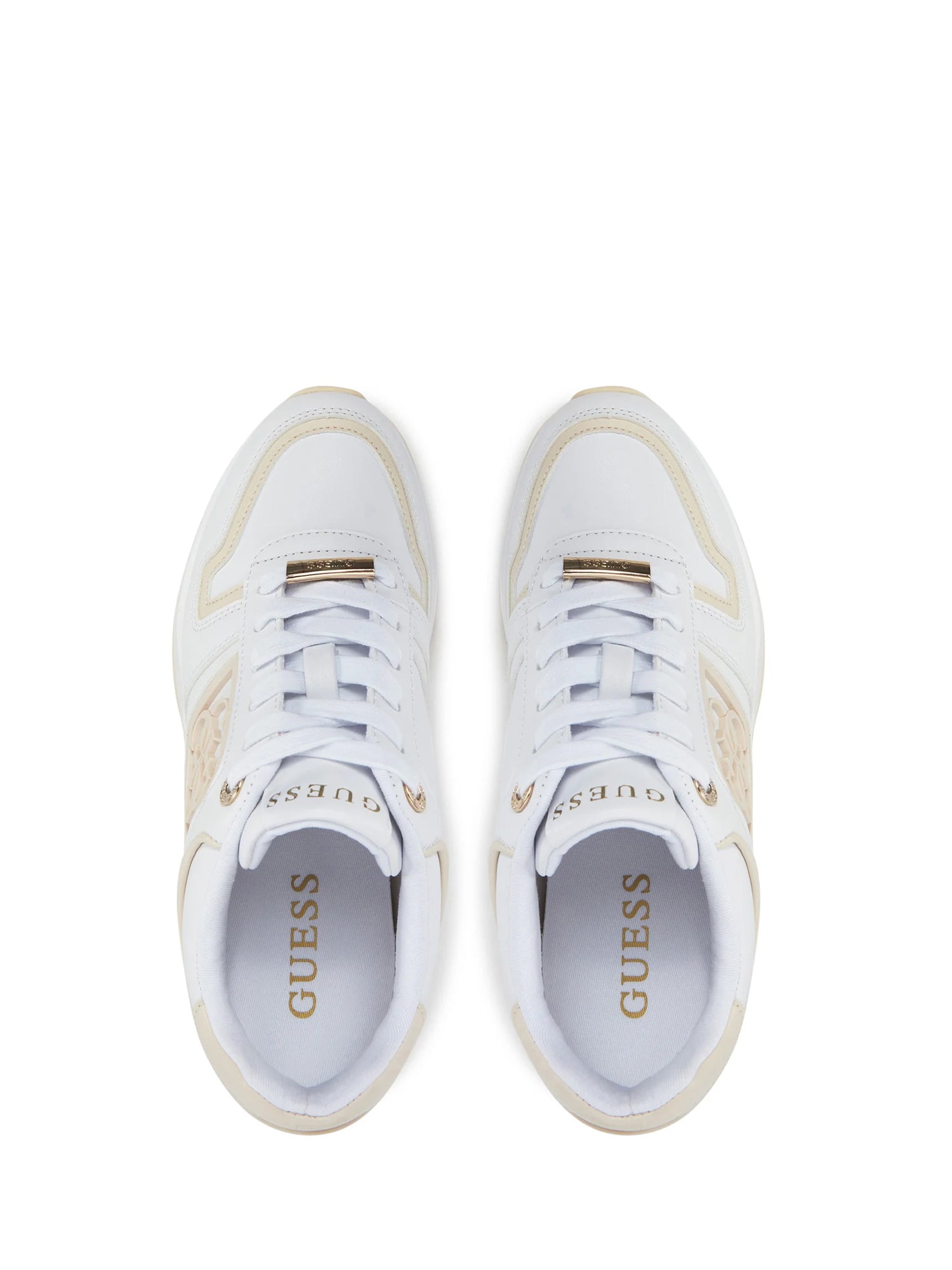 Sneakers Bianco Beige Guess