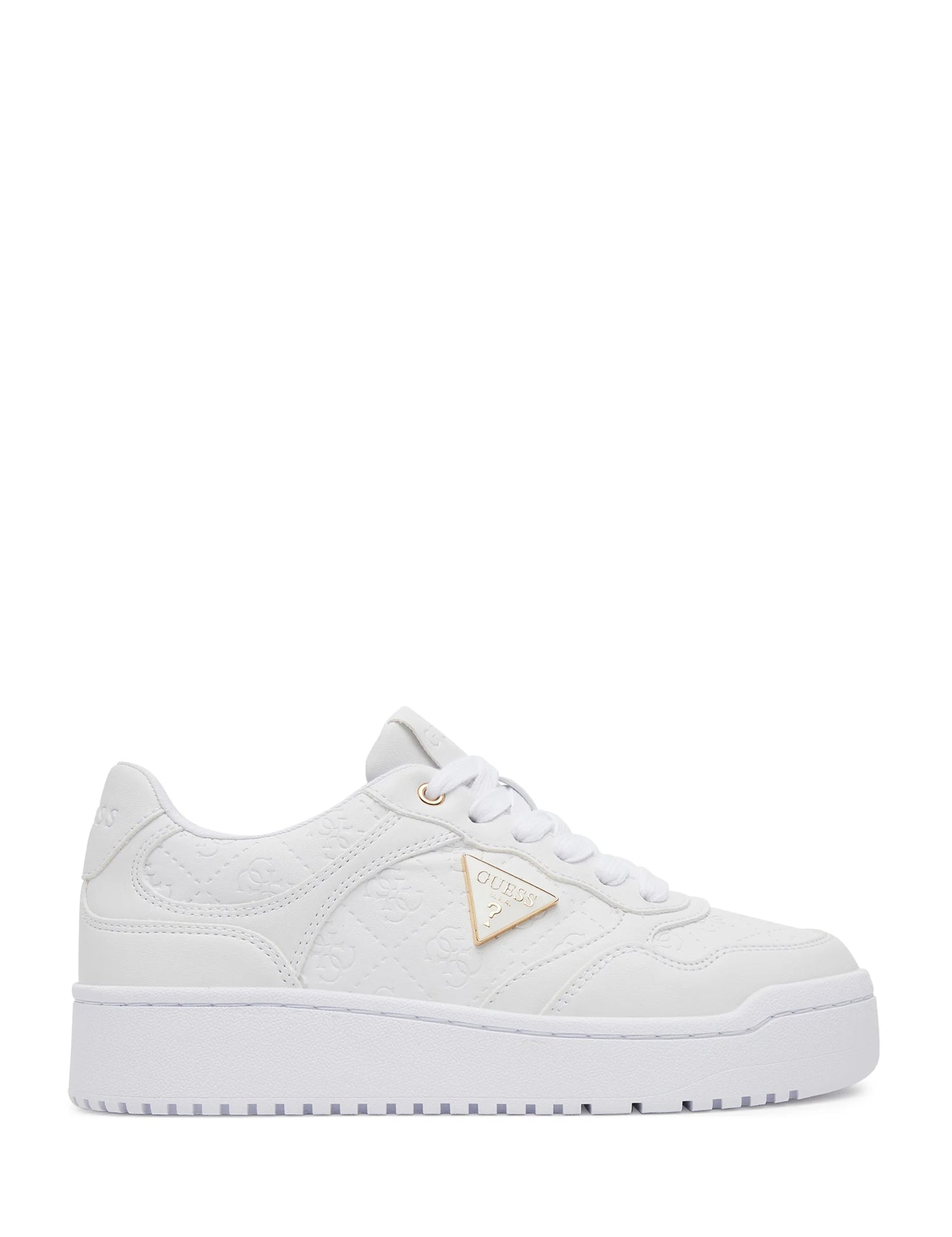 Sneakers Bianco Oro Guess
