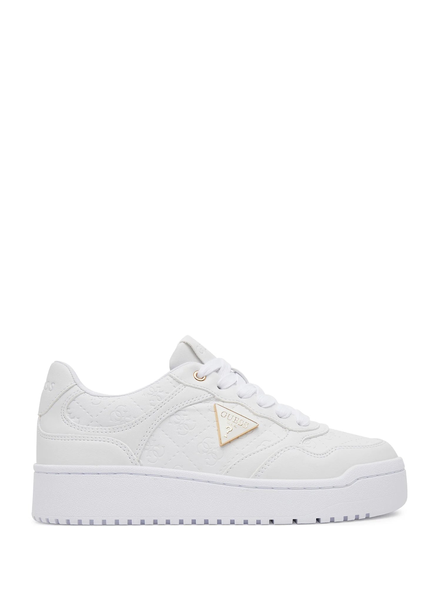 Sneakers Bianco Oro Guess