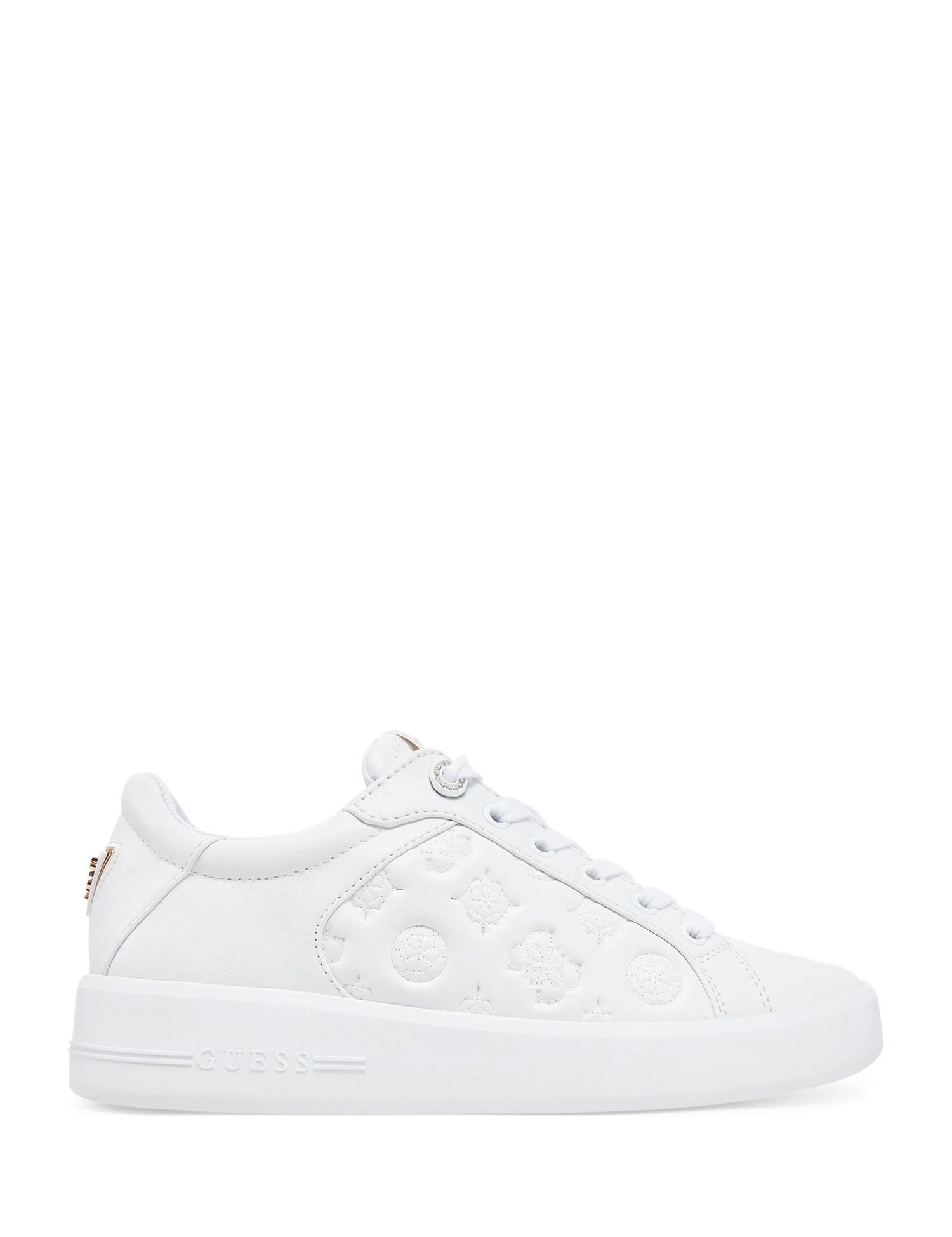 Sneakers Bianco Oro Guess