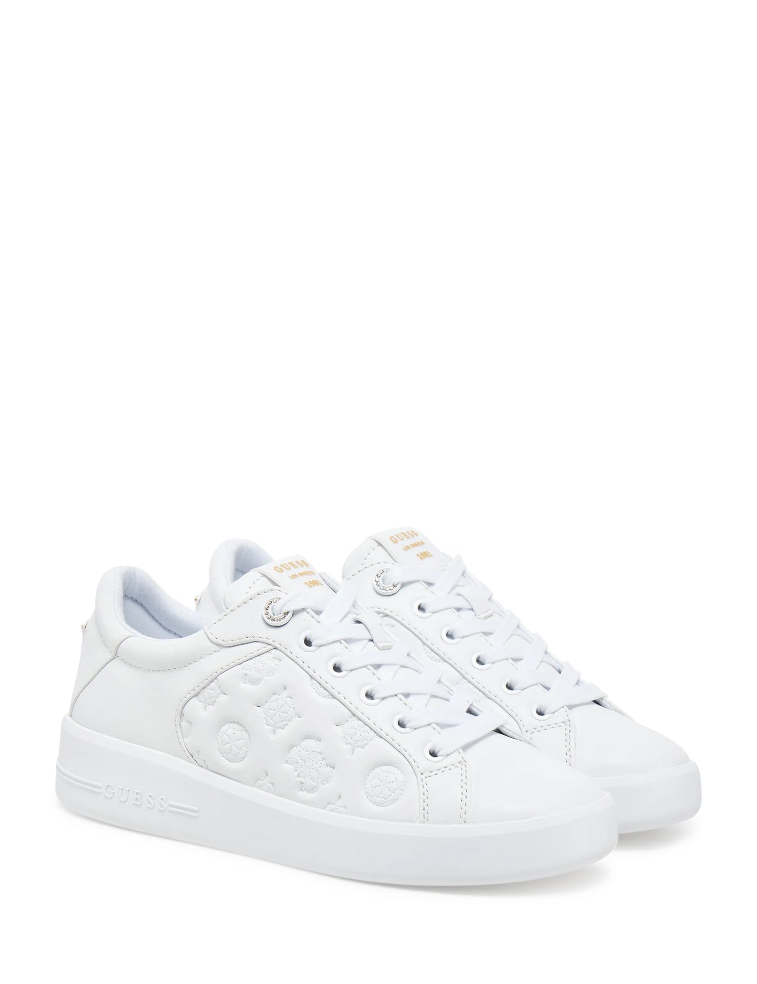 Sneakers Bianco Oro Guess