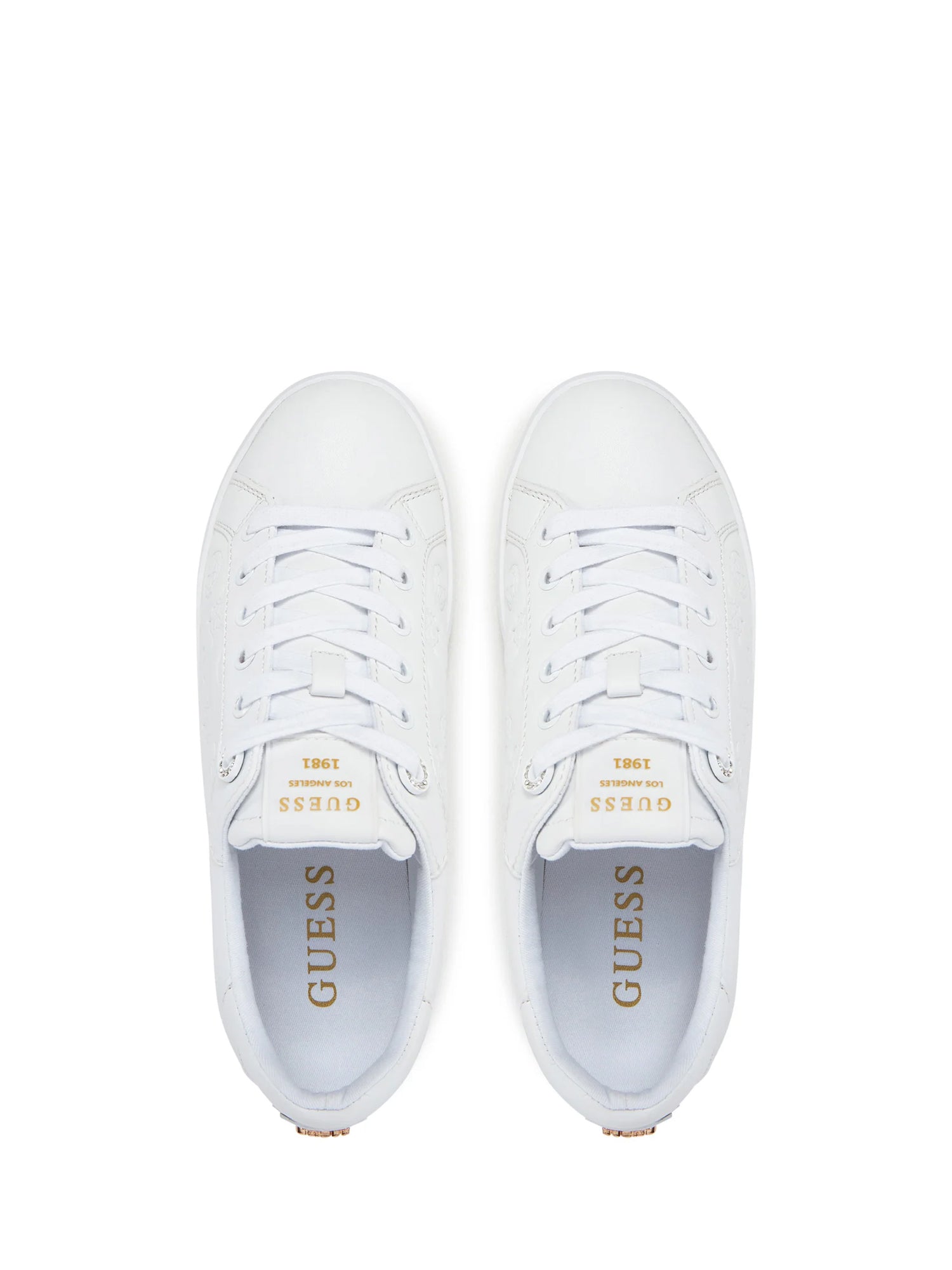 Sneakers Bianco Oro Guess