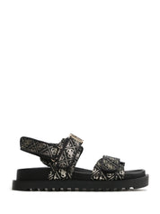 Sandali con strappi Nero Guess