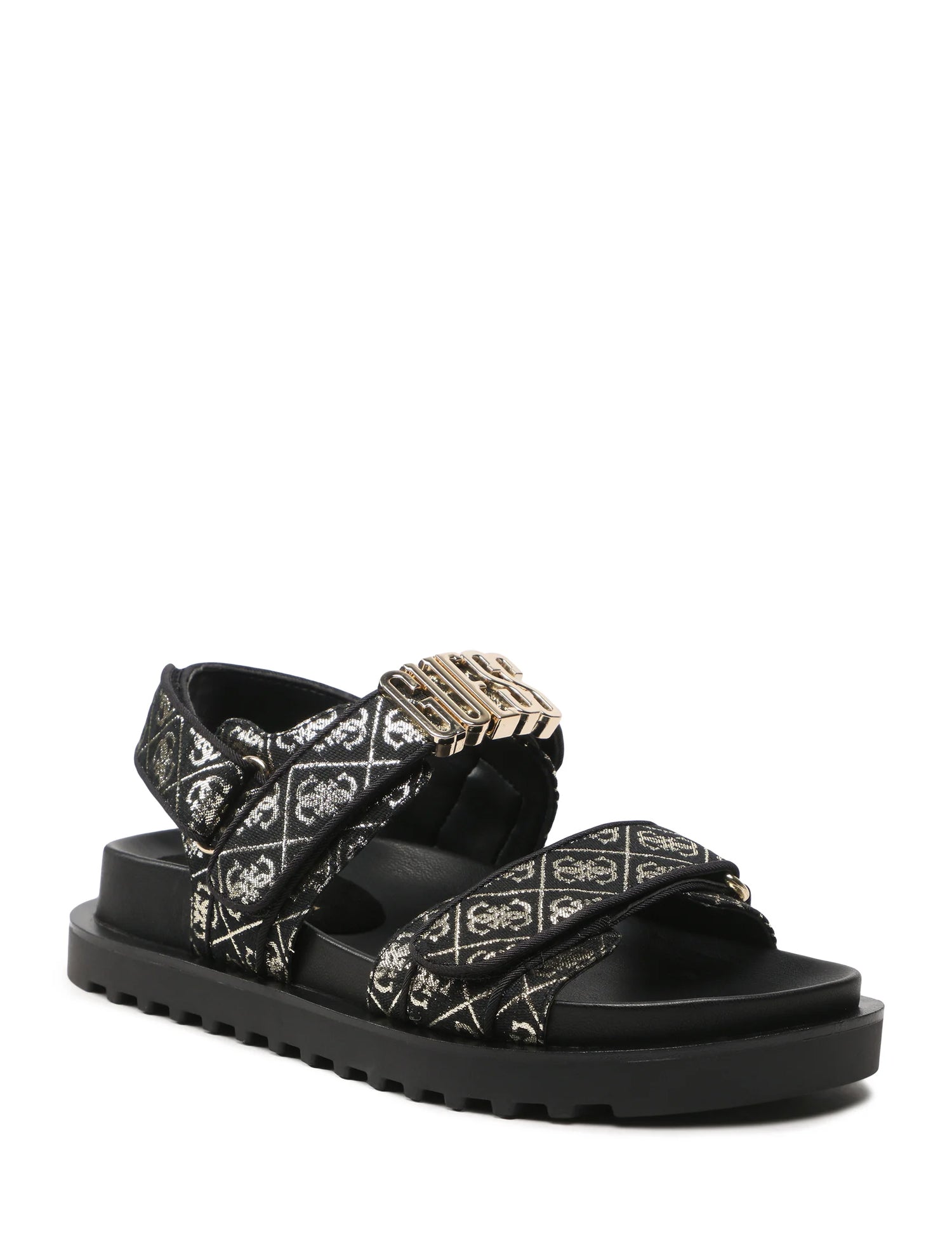 Sandali con strappi Nero Guess