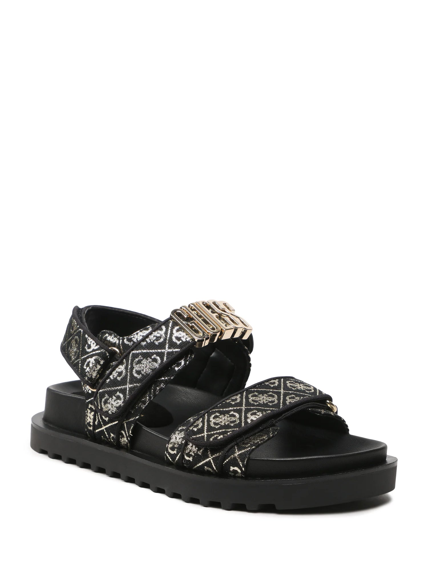 Sandali con strappi Nero Guess