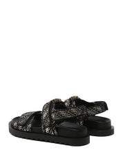 Sandali con strappi Nero Guess