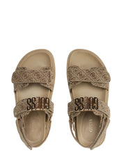 Sandali con strappi Beige Guess