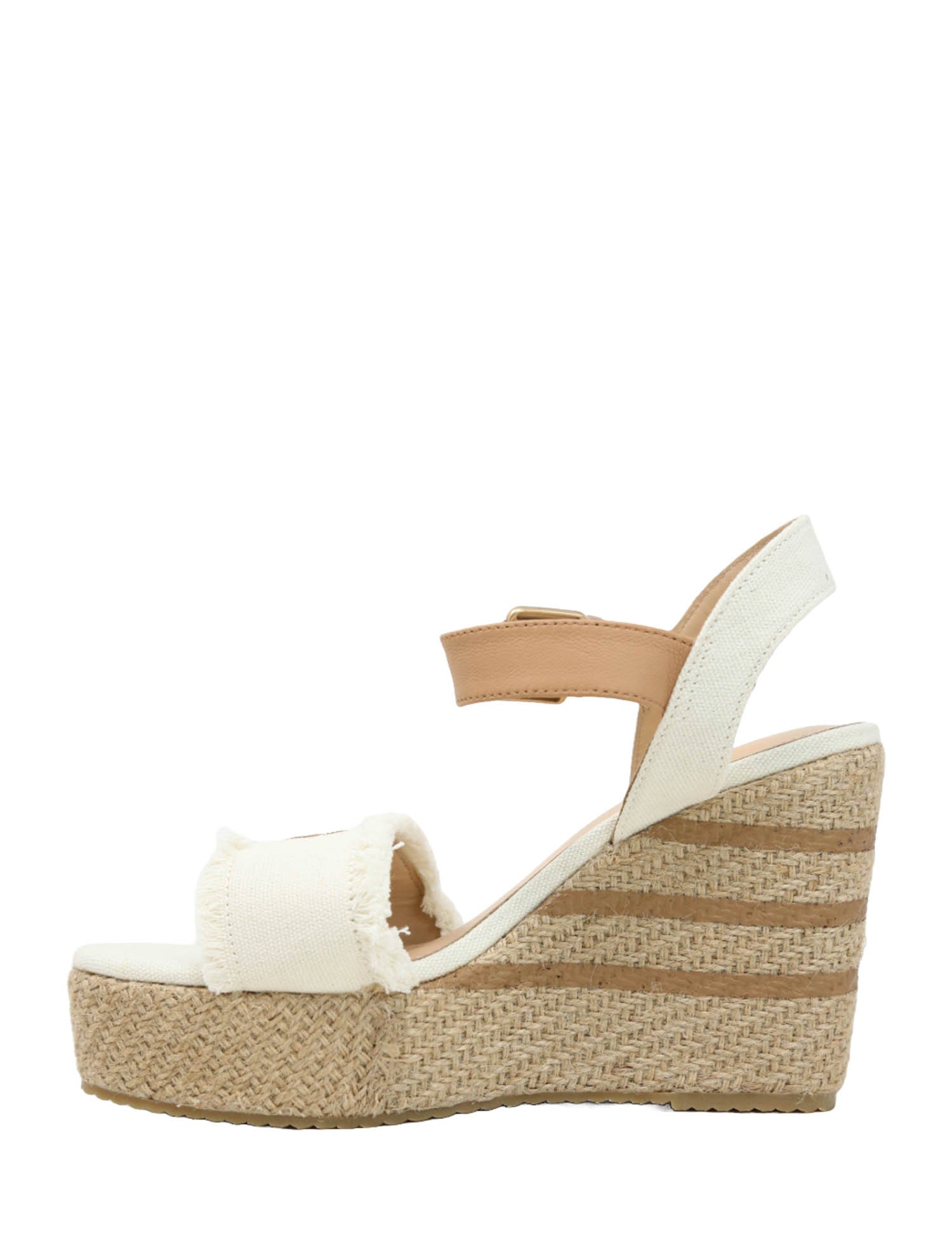 Sandali zeppa Avorio Stonefly