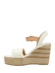 Sandali zeppa Avorio Stonefly