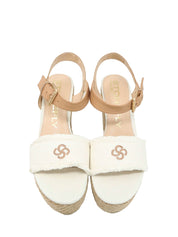 Sandali zeppa Avorio Stonefly