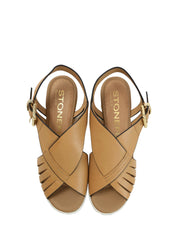 Sandali zeppa Marrone Stonefly