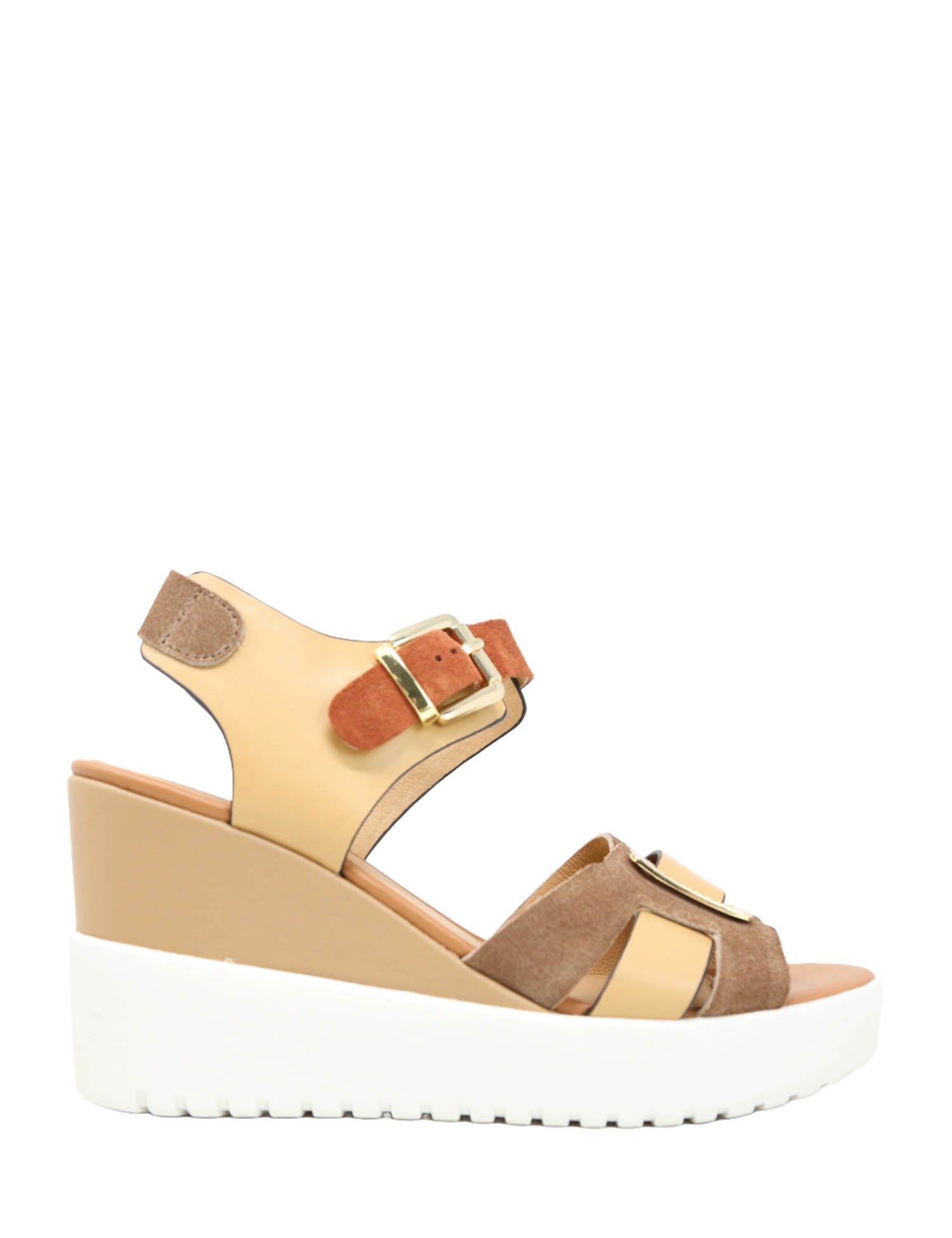 Sandali zeppa Marrone Stonefly