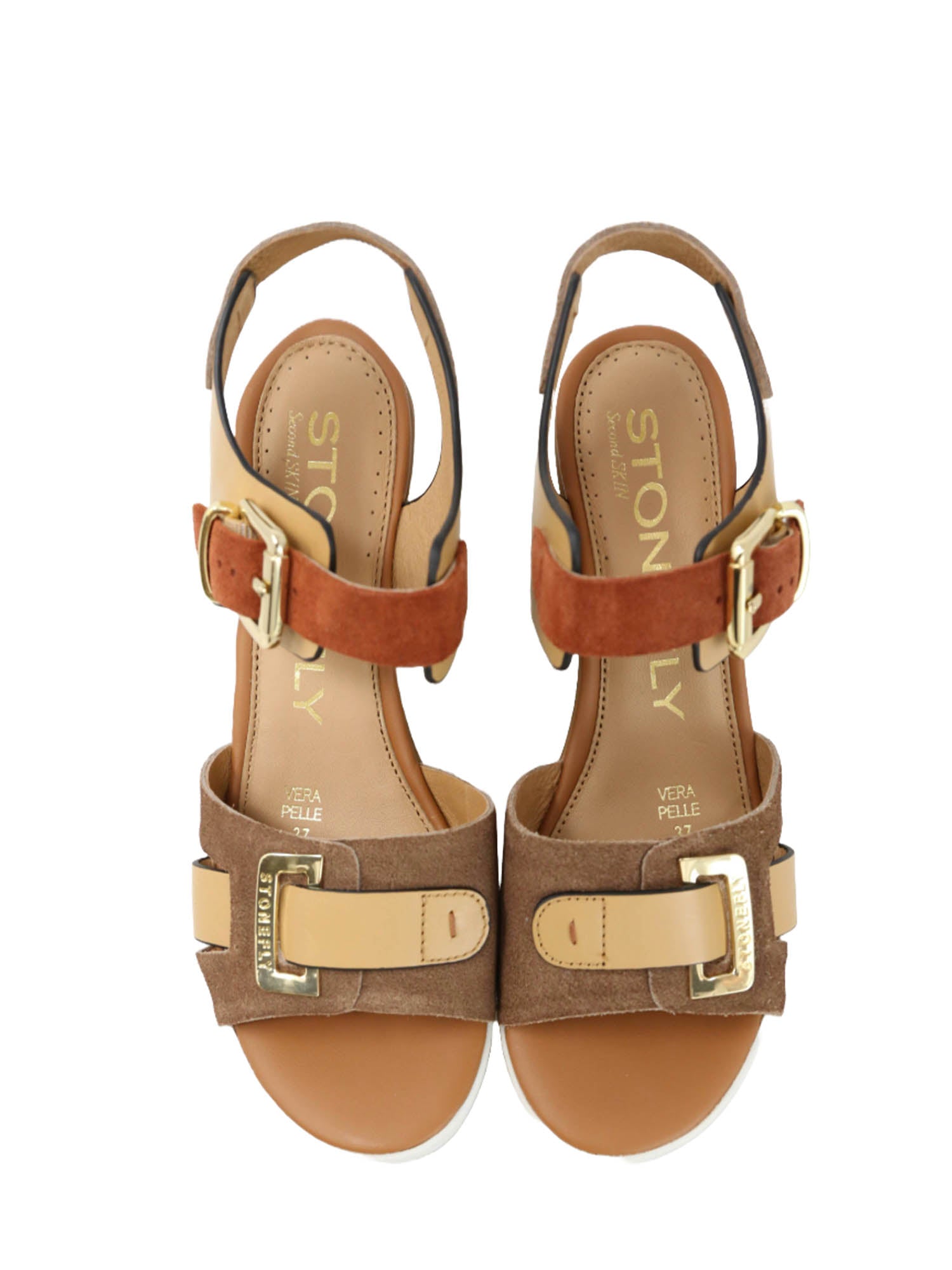 Sandali zeppa Marrone Stonefly