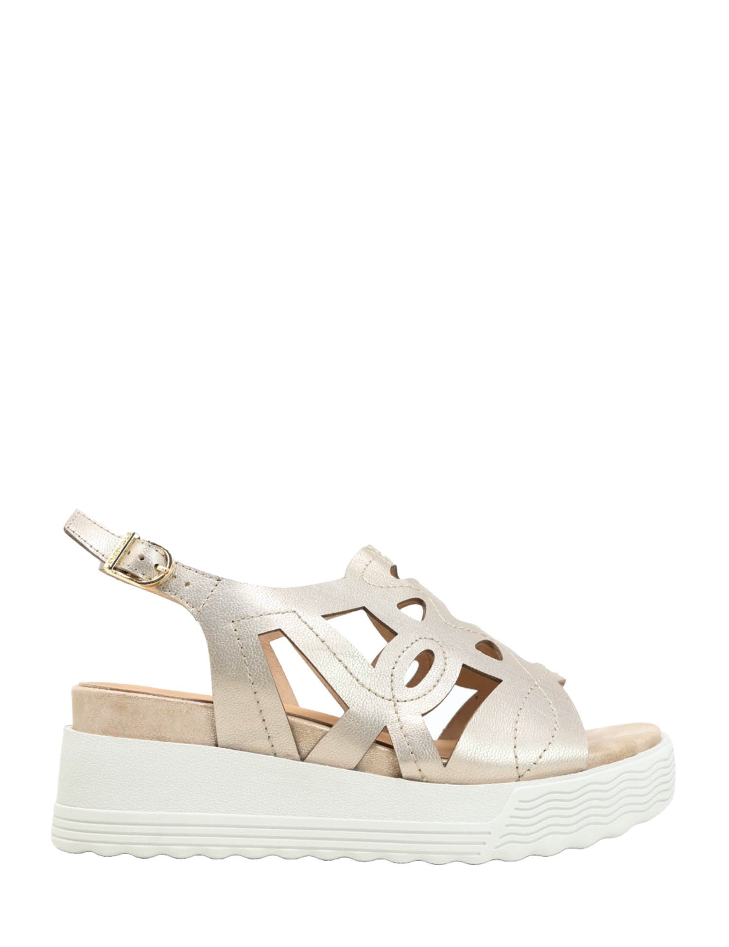 Sandali zeppa Tortora Stonefly